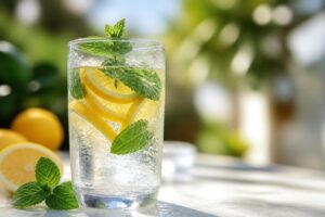 découvrez notre recette simple et naturelle d'eau menthe citron, parfaite pour rester hydraté tout l'été avec une boisson fraîche et saine.