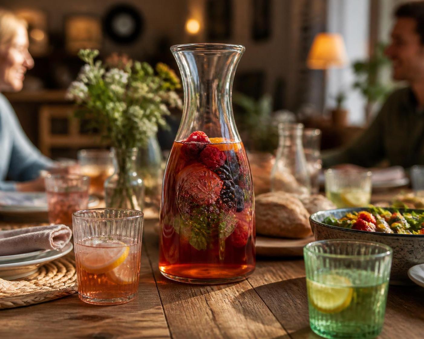 découvrez les avantages d'une carafe en verre pour mettre en valeur vos boissons à table grâce à son élégance, sa transparence et son côté pratique.