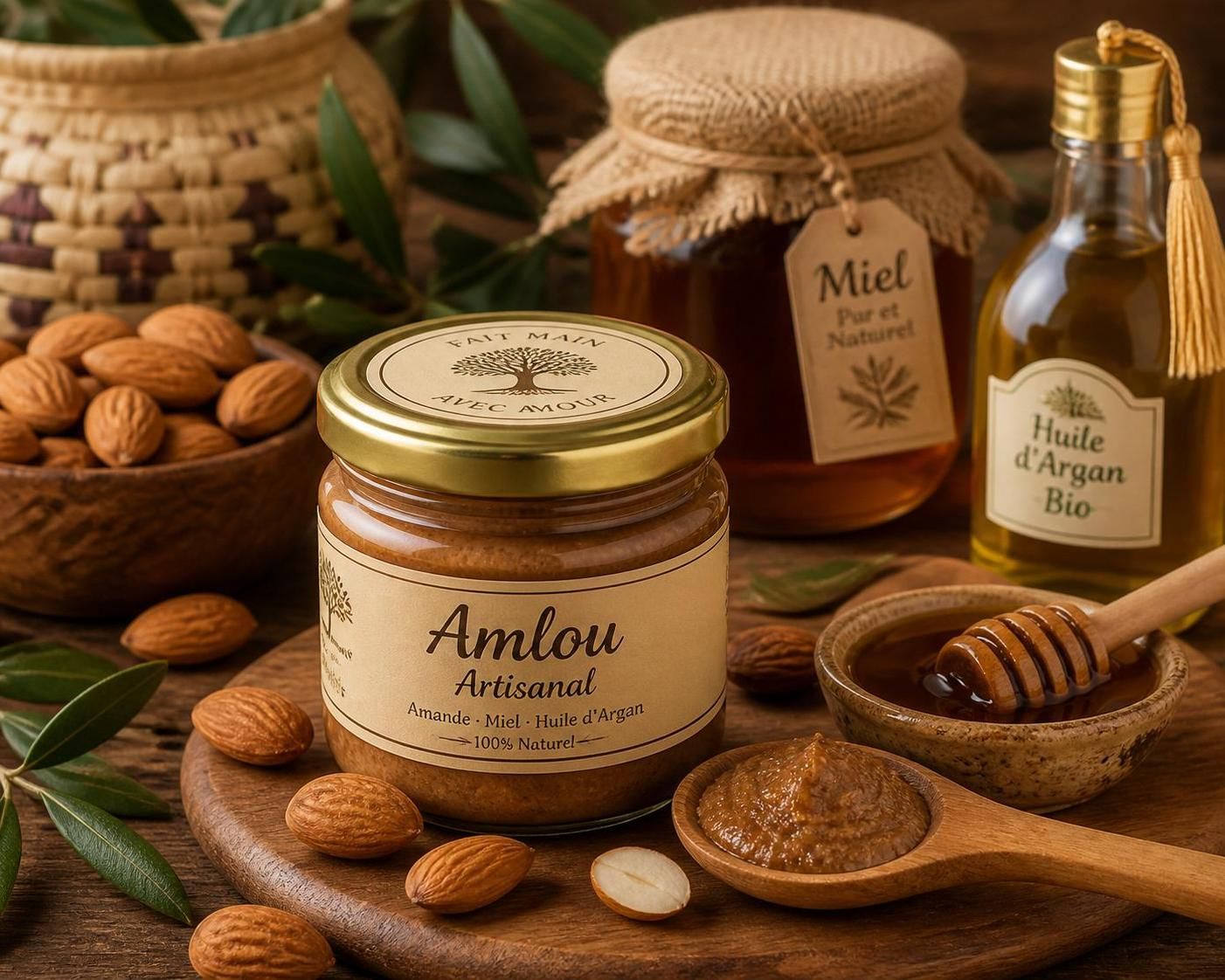 découvrez l'amlou, la pâte traditionnelle marocaine riche en bienfaits énergétiques, parfaite pour revitaliser votre journée avec saveur et authenticité.