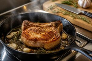 découvrez nos astuces pour cuire la côte de porc à la poêle et obtenir une viande tendre et savoureuse à chaque fois.