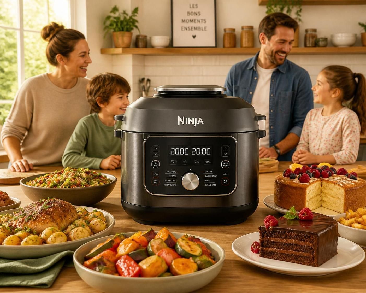découvrez le cuiseur ninja, l'appareil polyvalent qui transforme vos recettes salées et sucrées avec rapidité et simplicité.