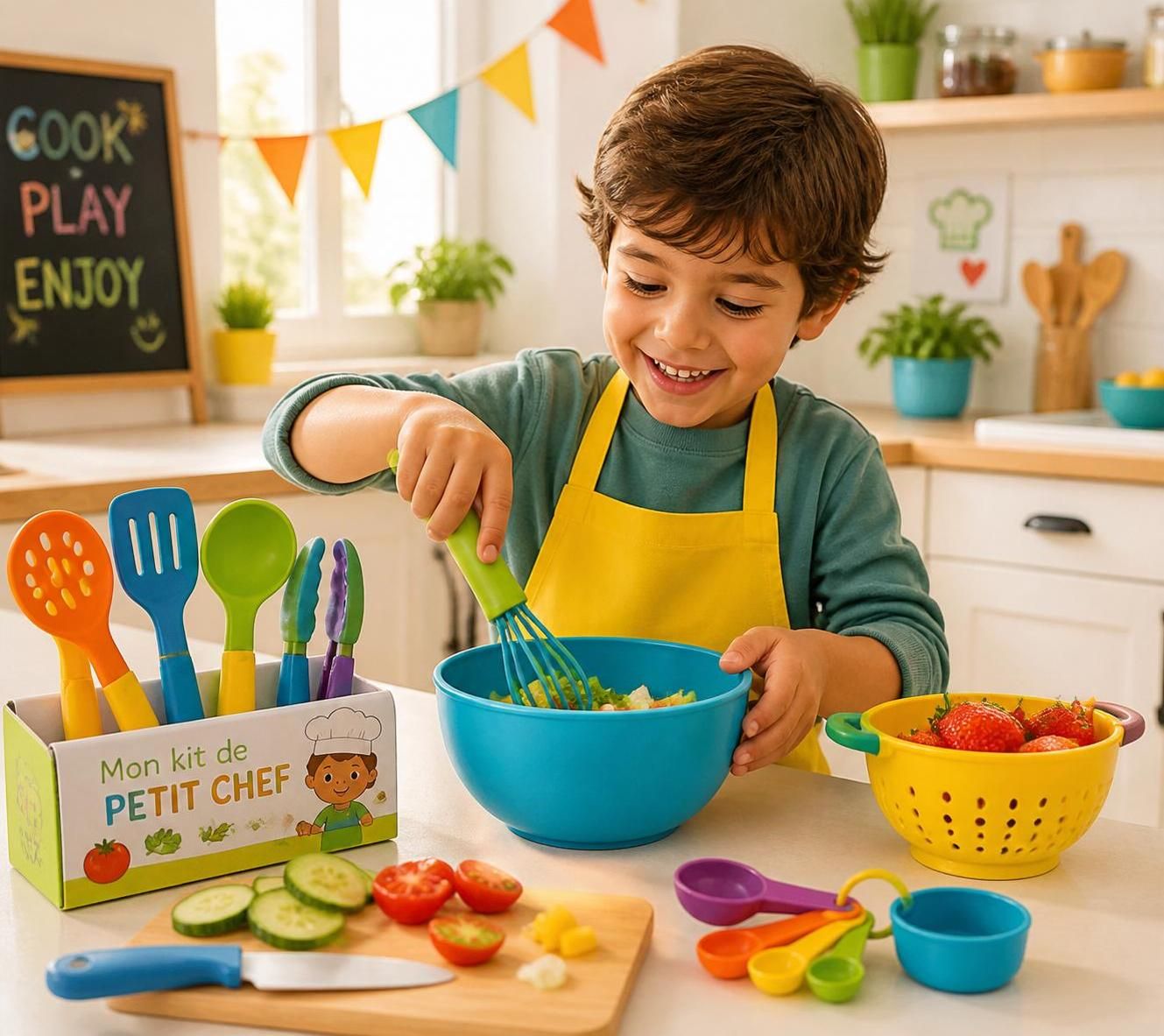 kitchen kid : découvrez l’accessoire ludique parfait pour éveiller la créativité culinaire des enfants et les transformer en petits chefs passionnés.
