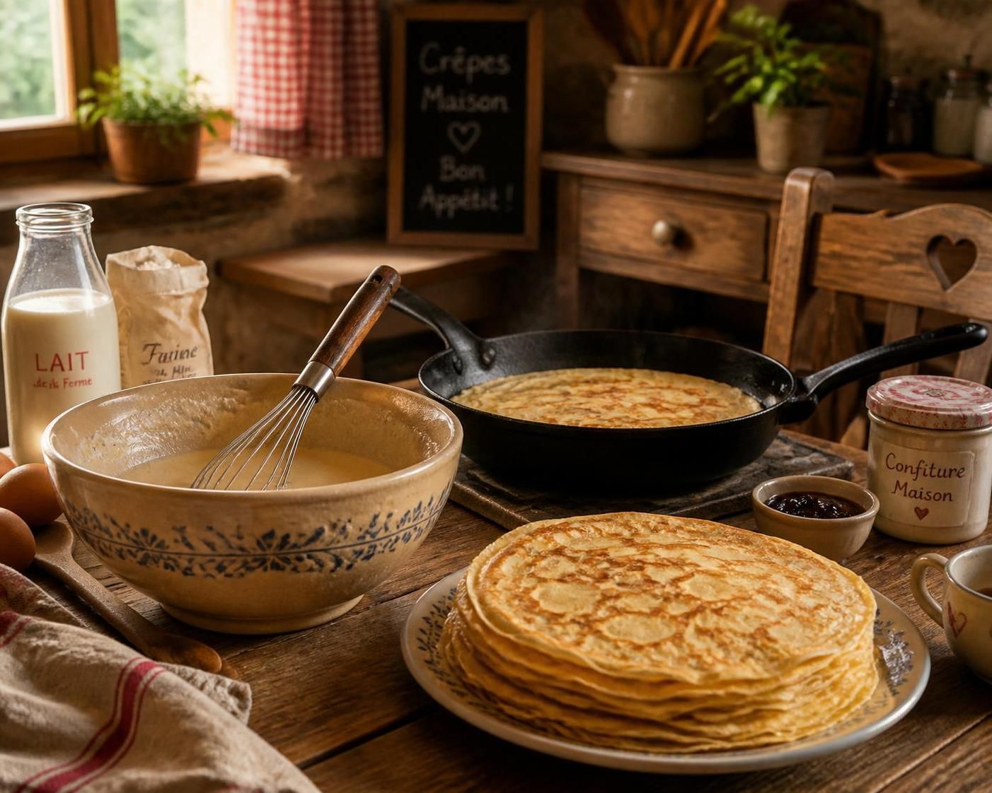 découvrez notre recette facile pour des crêpes légères et savoureuses, avec des astuces simples pour réussir une pâte parfaite à chaque fois.