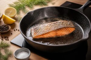découvrez nos astuces pour réussir un saumon à la poêle parfaitement croustillant et savoureux à chaque cuisson.
