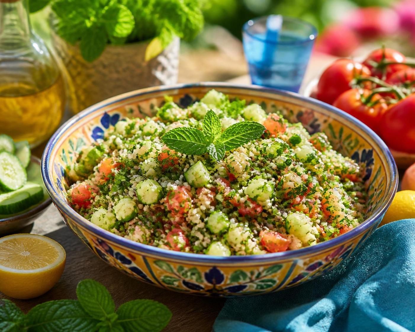 découvrez le taboulé à la menthe, l'ingrédient frais et parfumé qui apporte une touche estivale et légère à toutes vos salades.