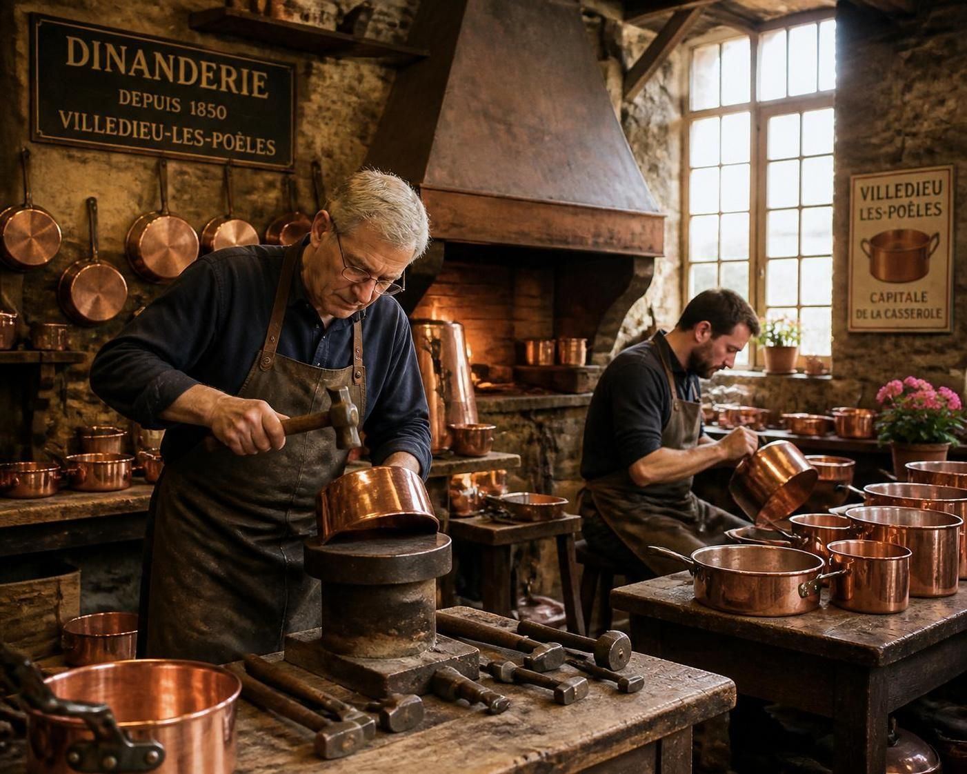 découvrez pourquoi villedieu-les-poêles est un joyau de l'artisanat du cuivre, une ville riche en histoire et en savoir-faire traditionnel unique.