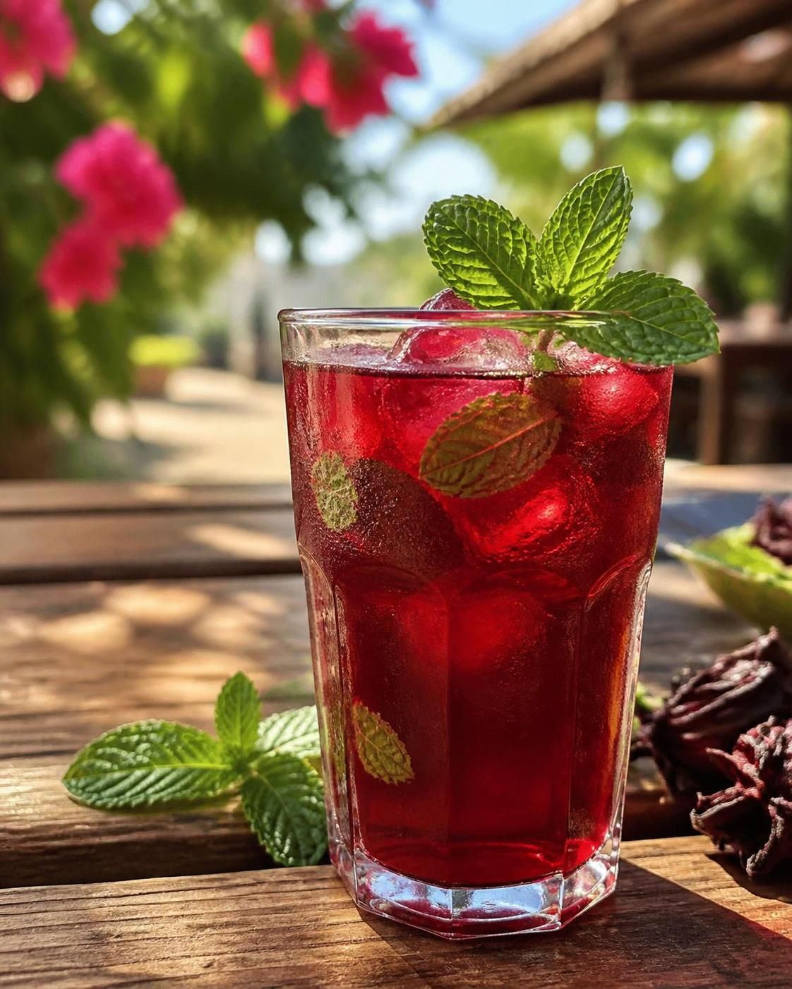 découvrez le bissap menthe, la boisson fraîche parfaite pour revitaliser vos pauses estivales avec une explosion de saveurs naturelles et rafraîchissantes.