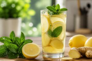 découvrez la boisson citron menthe gingembre, une alliance rafraîchissante et revitalisante pour booster naturellement votre énergie au quotidien.