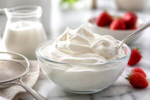 découvrez l'astuce pour obtenir une chantilly crème épaisse légère et onctueuse, parfaite pour sublimer vos desserts avec une texture aérienne et gourmande.