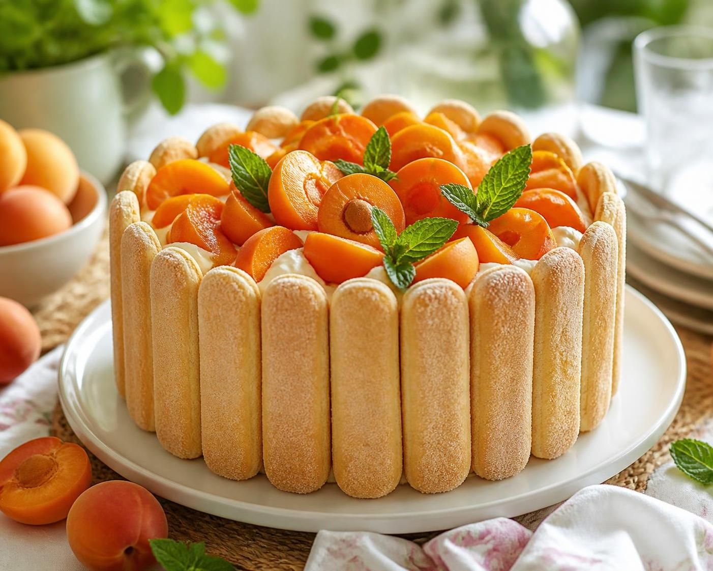 découvrez la charlotte abricot mascarpone, un dessert léger et fruité alliant douceur et fraîcheur pour vos moments gourmands.