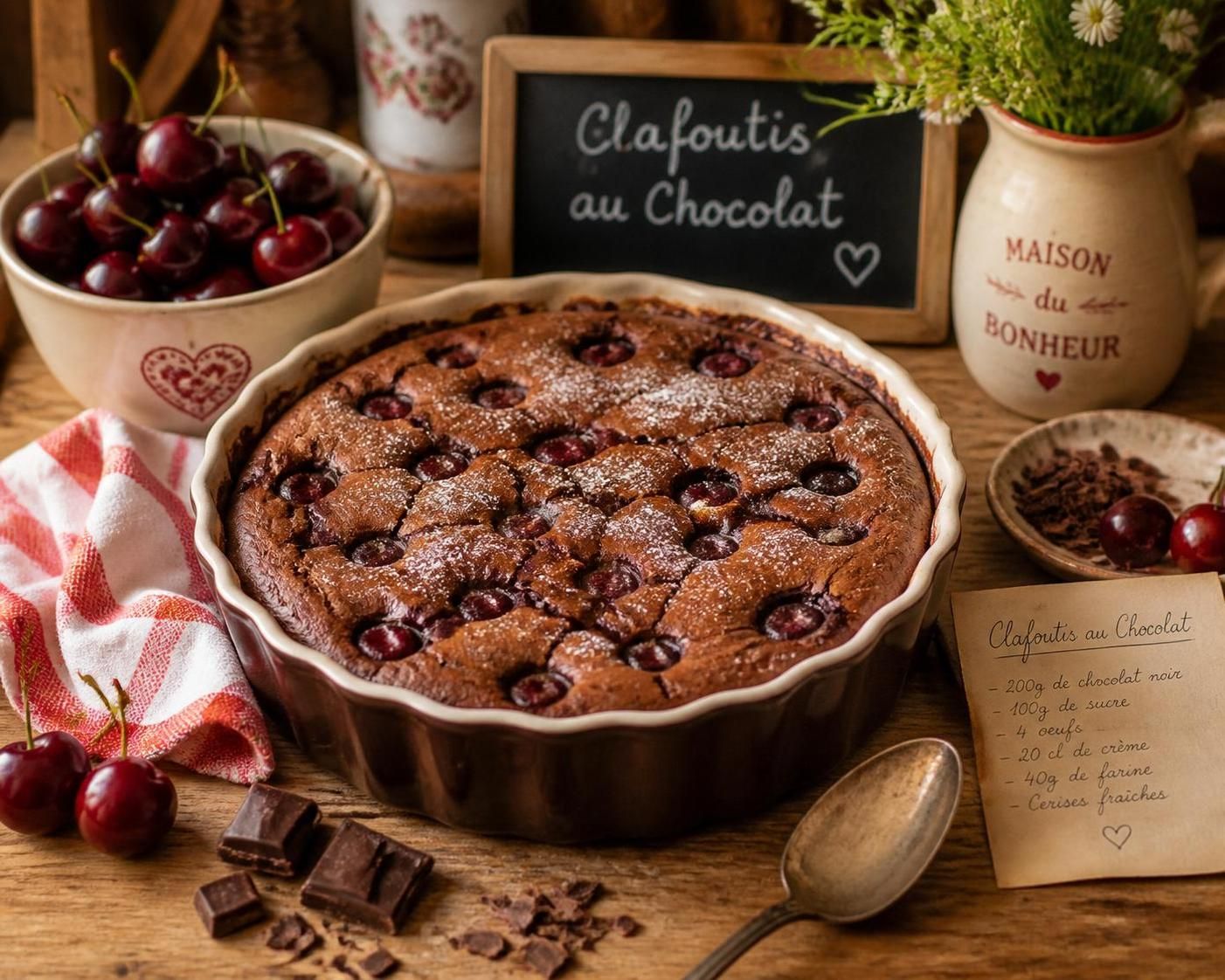 découvrez notre recette facile de clafoutis au chocolat, un dessert fondant et gourmand qui séduira toute la famille. préparez-le rapidement et savourez un moment de pur plaisir chocolaté.
