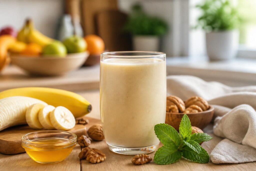 découvrez notre recette de smoothie à la banane, alliant santé et gourmandise pour un moment délicieux et nutritif.
