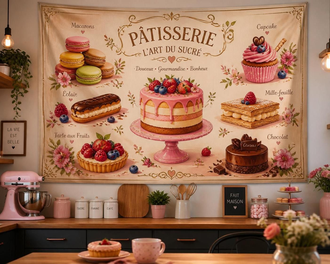 découvrez comment allier décoration murale et art sucré en cuisine avec la tapisserie pâtisserie, pour un intérieur gourmand et original.