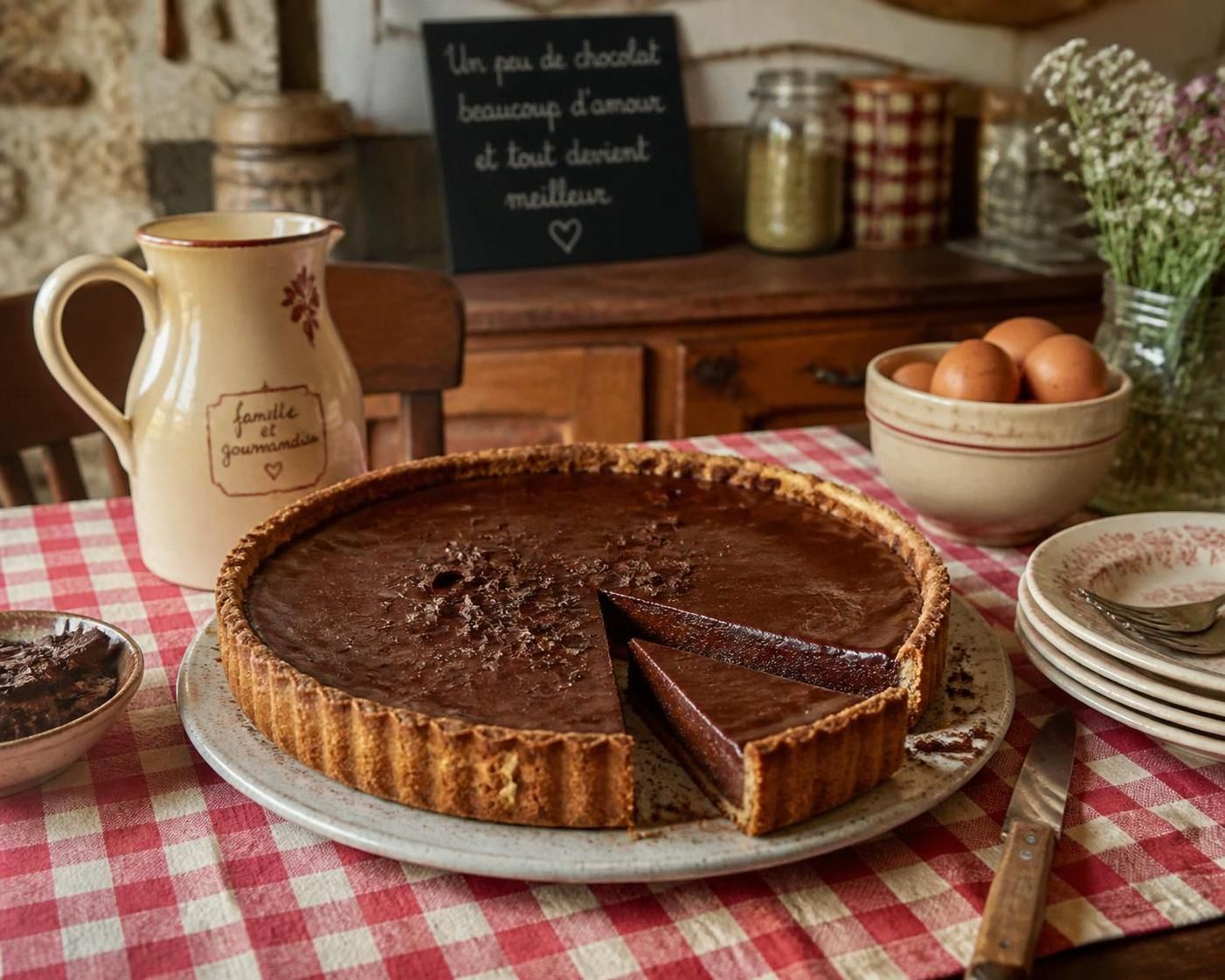 découvrez notre recette de tarte au chocolat facile et rapide, idéale pour une gourmandise prête en quelques minutes. un dessert délicieux à partager en toute simplicité !