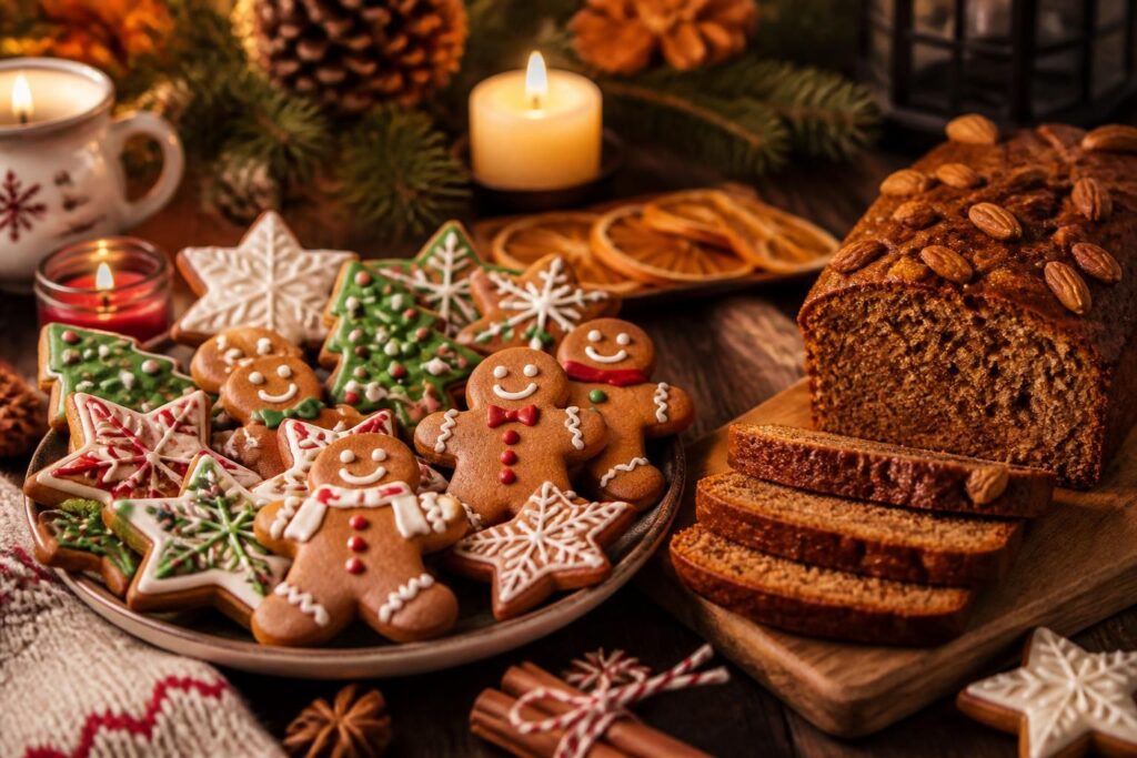 découvrez nos recettes faciles de biscuits de noël et pain d'épice pour des fêtes gourmandes et chaleureuses en famille. préparez des douceurs traditionnelles rapidement et simplement !