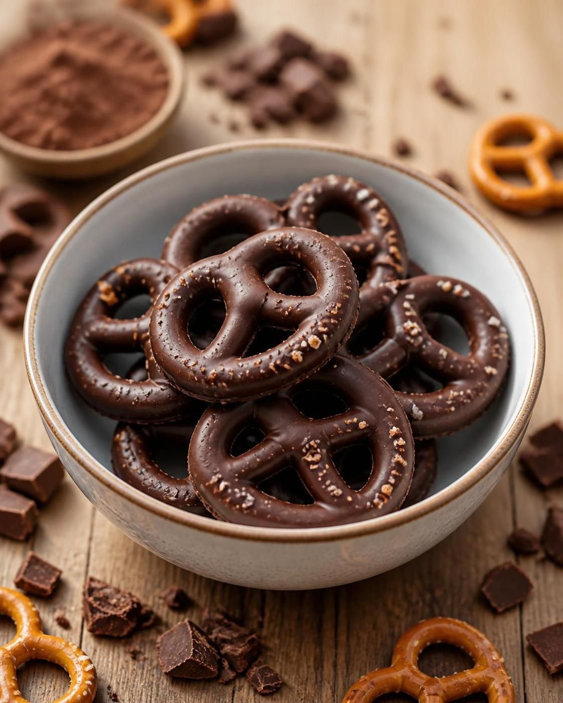 découvrez le bretzel enrobé de chocolat, une alliance surprenante qui séduit les amateurs de douceurs gourmandes avec son équilibre parfait entre salé et sucré.