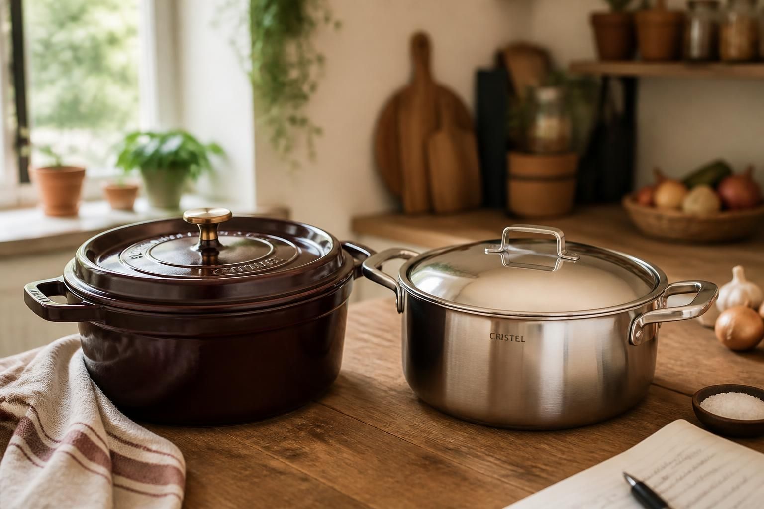 découvrez comment choisir entre une cocotte en fonte ou en acier pour cuisiner parfaitement vos plats. guide pratique pour trouver l’ustensile idéal en cuisine.
