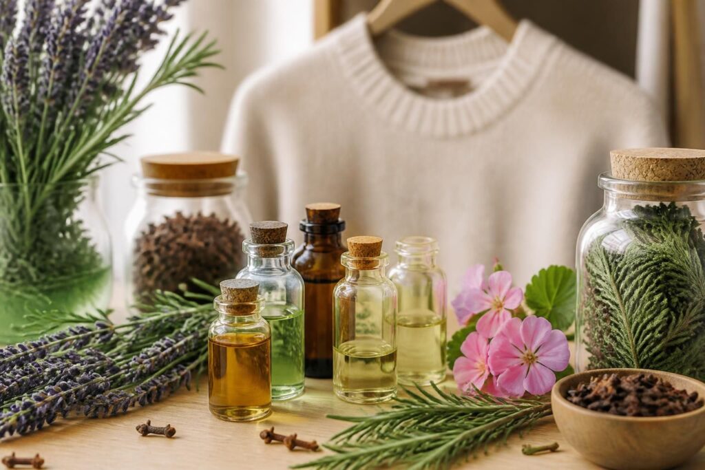 découvrez comment utiliser les huiles essentielles pour lutter efficacement contre les mites et autres parasites textiles, protégeant ainsi vos vêtements naturellement.
