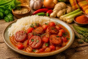 découvrez la recette authentique du rougaille saucisse, un plat créole savoureux qui éveille vos papilles avec ses saveurs douces et épicées. parfait pour un repas convivial et gourmand.