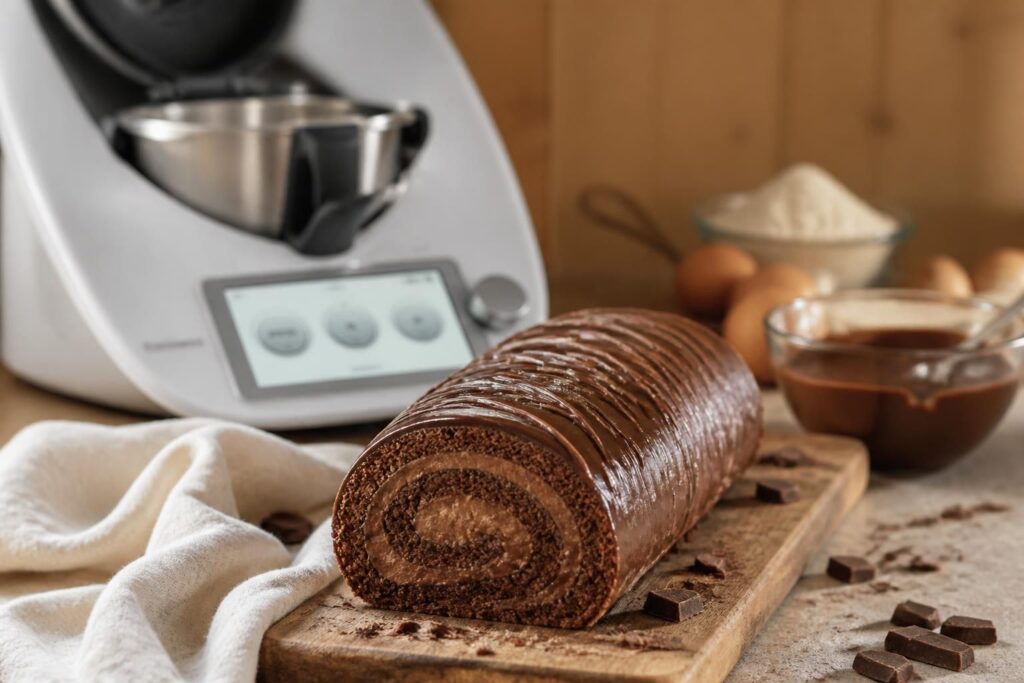 découvrez la recette facile du roulé au chocolat avec thermomix, un dessert gourmand et rapide à préparer pour régaler toute la famille.